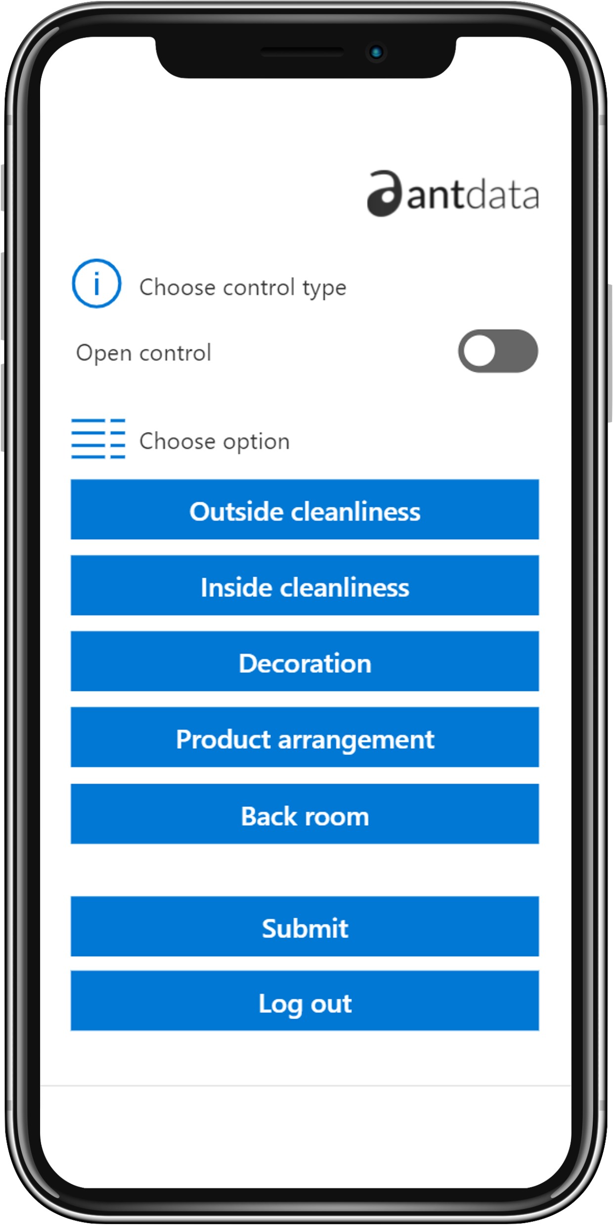 Antdata - Point of sales evaluation app